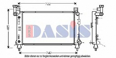 AKS DASIS 520430n -  Радиатор, охлаждение двигателя